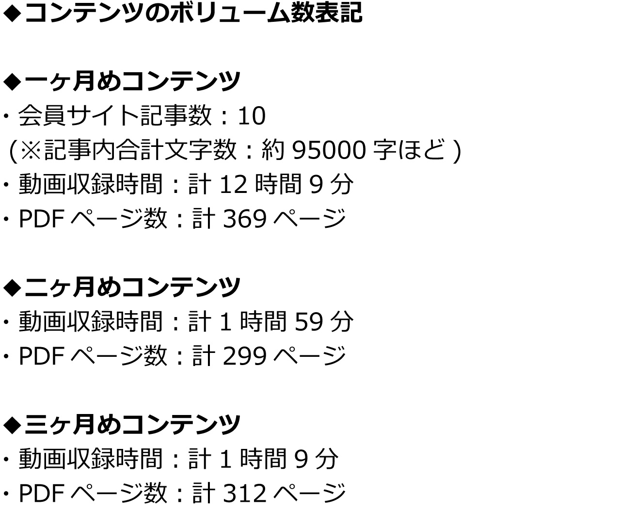 文章17(コンテンツボリューム表記)